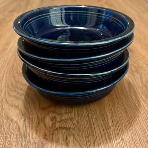 Fiesta Midnight or Cobolt Blue Cereal Bowl Set